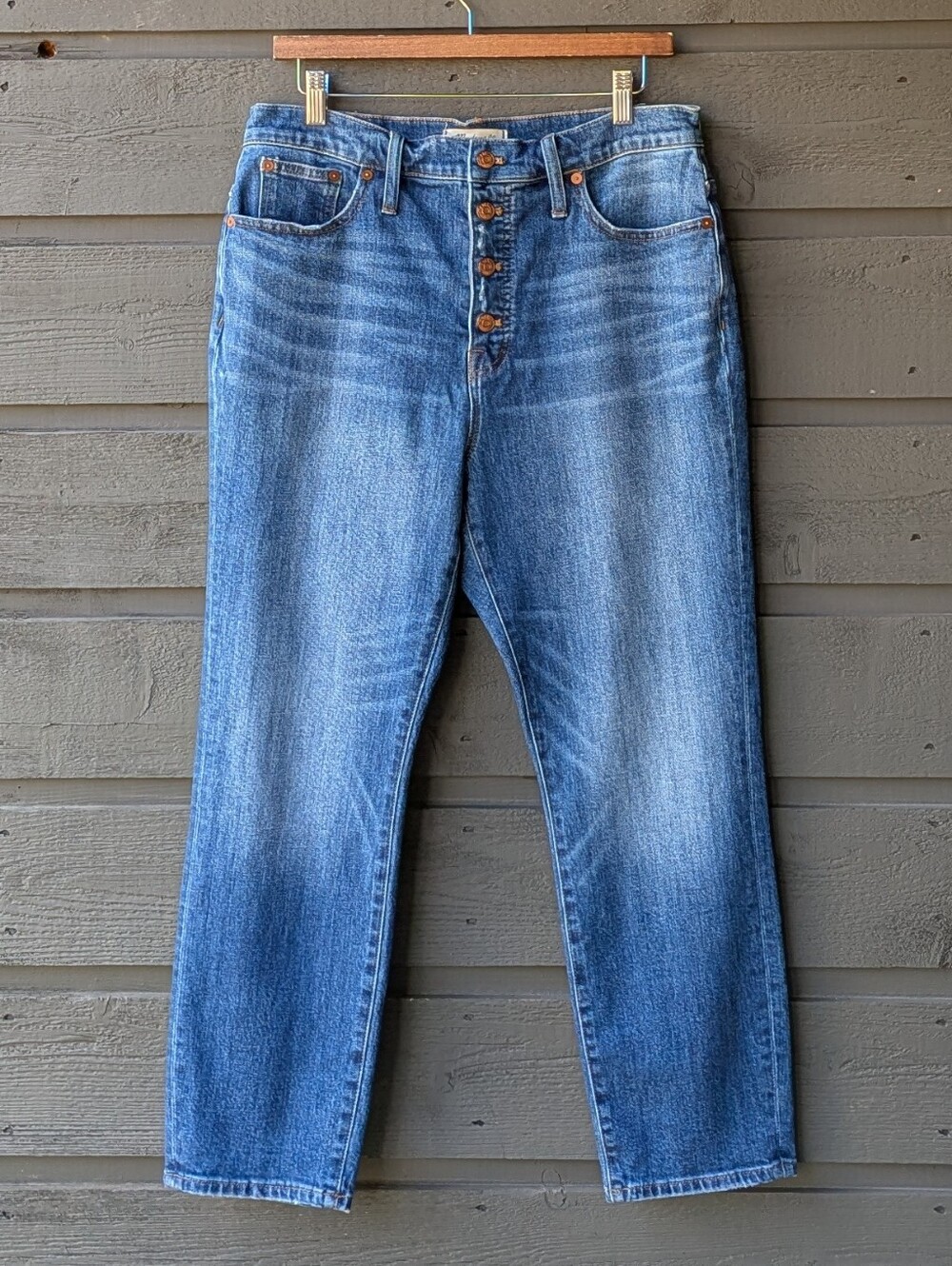 Madewell The Perfect Vintage Jean Comfort Stretch Edition Size 31 Button J8864